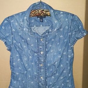 Tommy Hilfiger Small Denim shirt with flowers